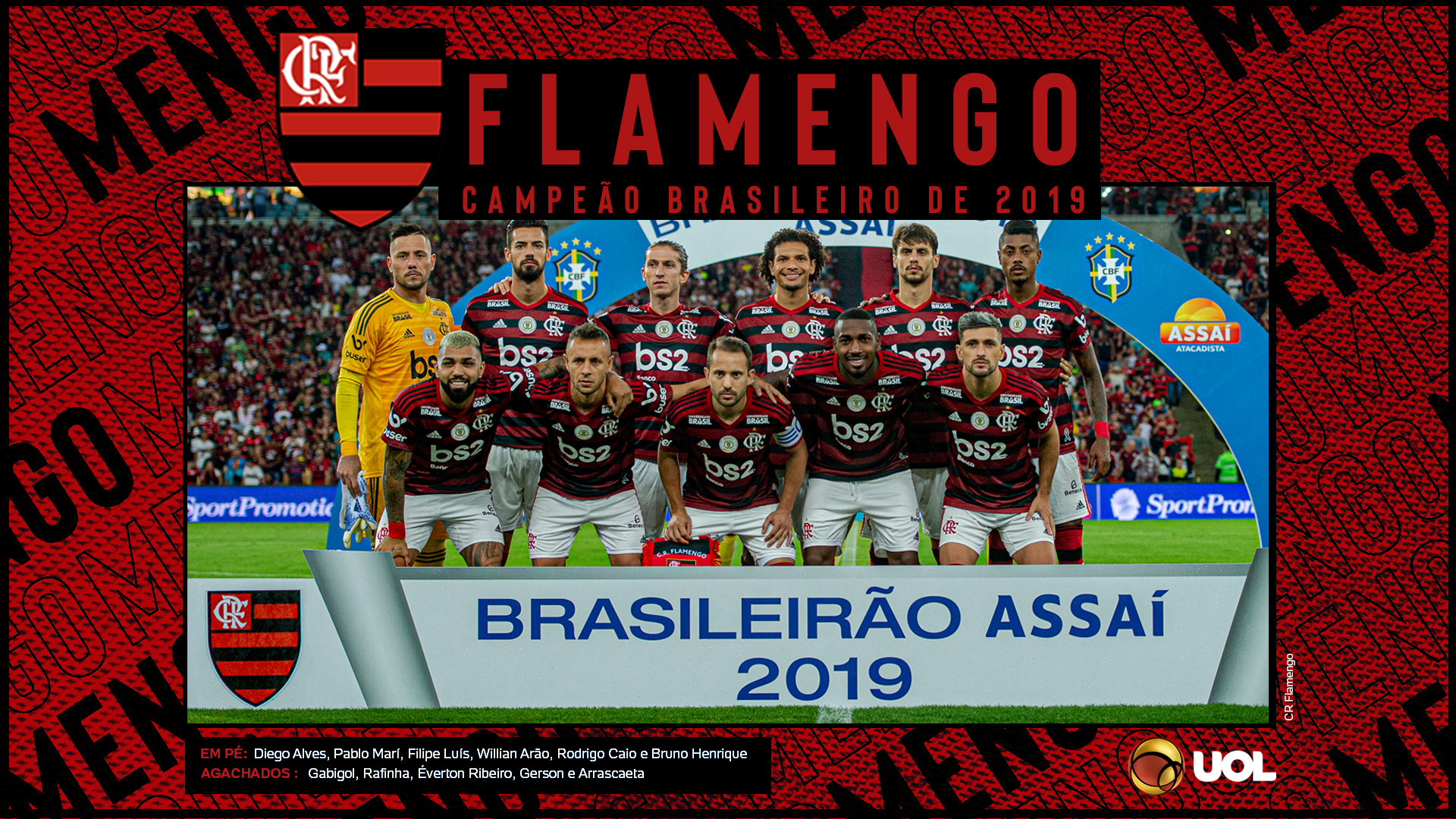 FLAMENGO O MELHOR TIME Do BRASIL Poster, FuturoGame