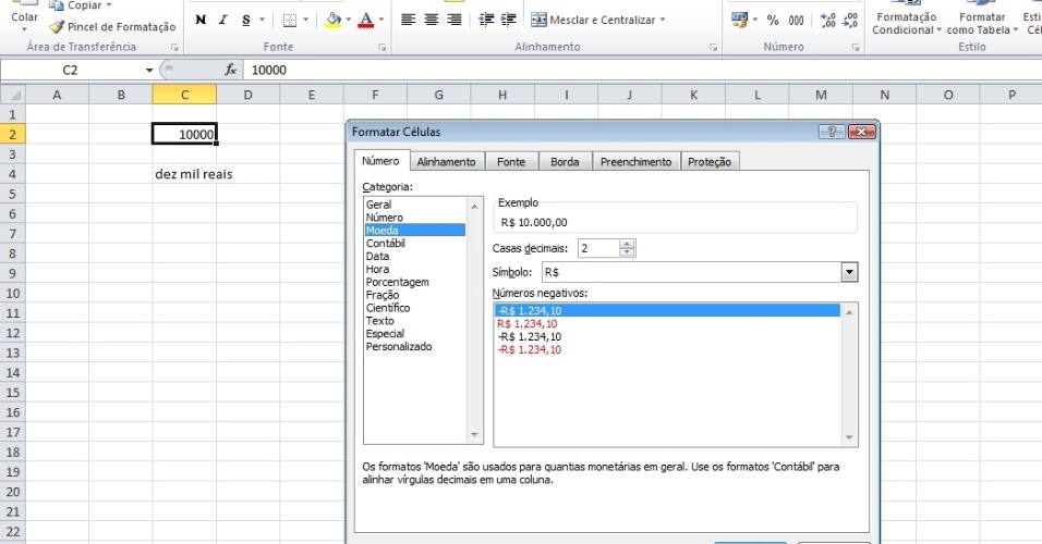 Fotos Excel 2010 Saiba Como Transformar Números Em Valores Escritos Por Extenso 20042012 8254