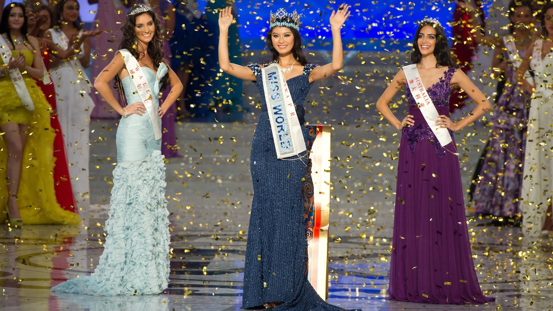 Chinesa vence Miss Mundo 2012; brasileira fica entre as sete finalistas