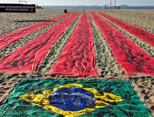 Ong Faz Manifesta O Em Copacabana Contra Alto N Mero De Homic Dios No