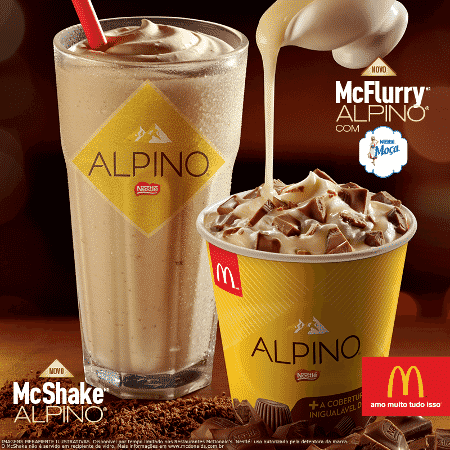 Mcdonald S Lan A Milkshake E Sorvete Chocolate E Leite Condensado