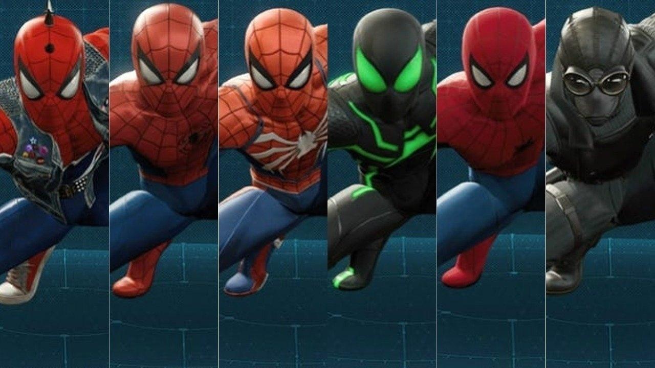 Fotos Todos os trajes de Spider Man e suas ligações os