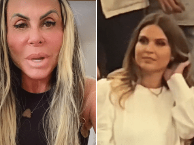 Aline Barros se irrita com Gretchen, não disfarça cara feia e viraliza