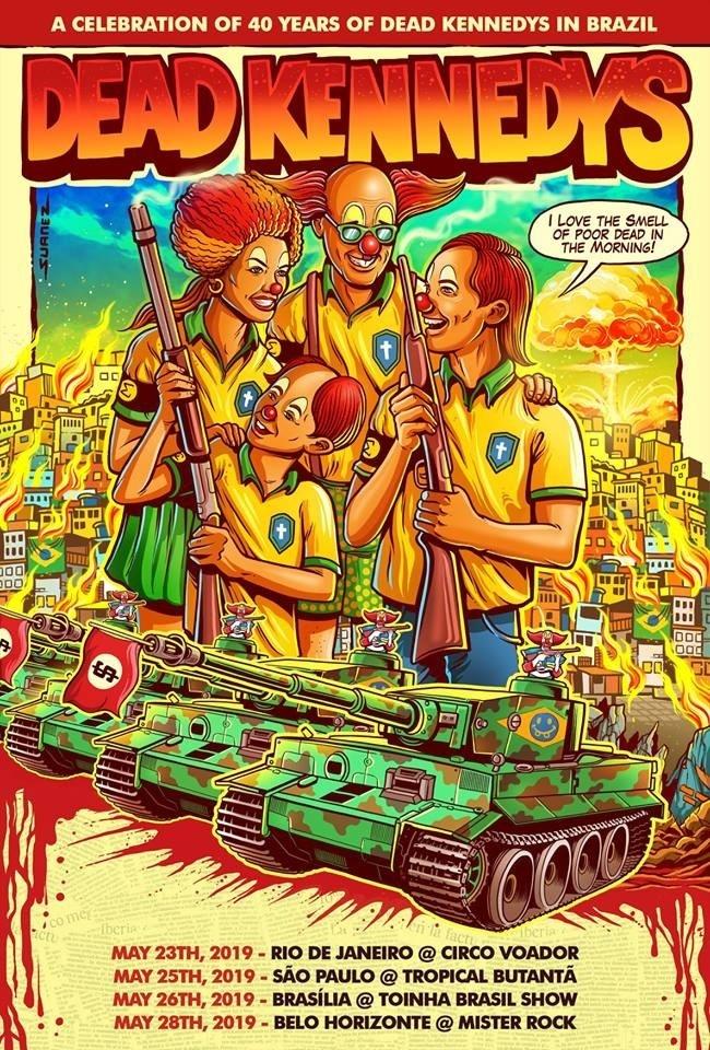 Dead Kennedys diz que pôster não tem autorização, mas apaga