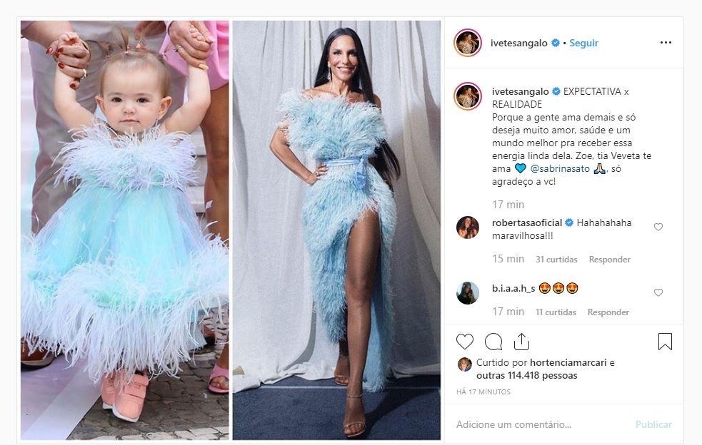 Fazendo uma roupa de princesa pra Zoe. Estavam com saudades dela? adiv