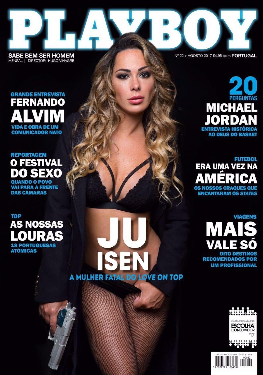 Ju Isen aparece segurando arma na capa da 