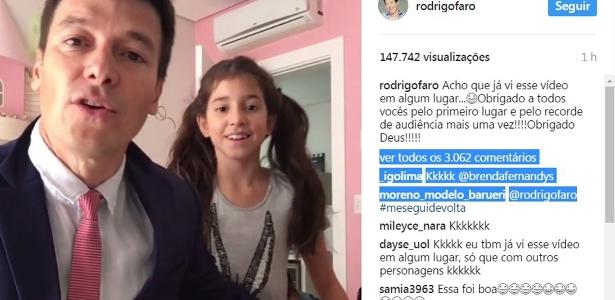 Rodrigo Faro faz paródia de vídeo da BBC com mulher e filhas - UOL