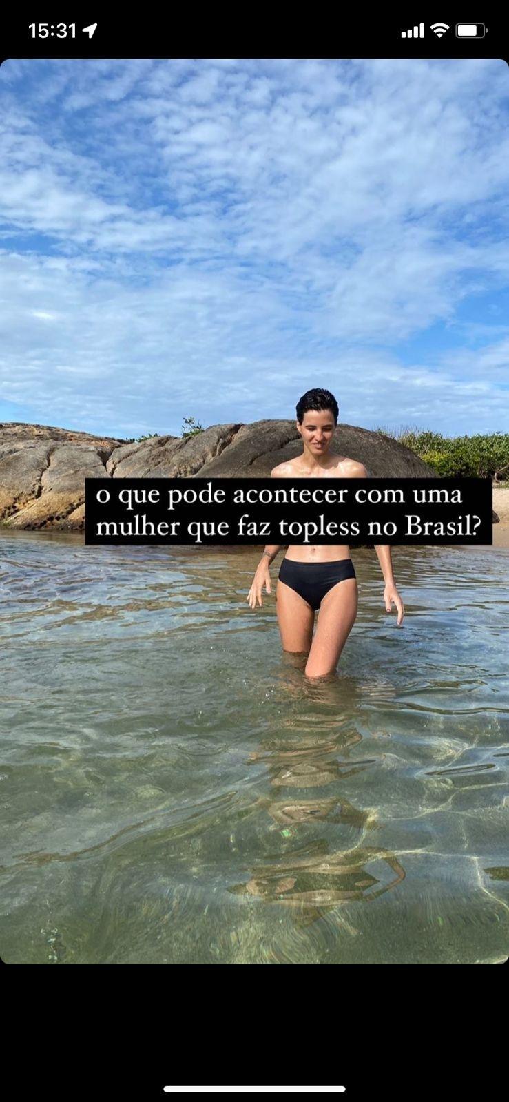 Topless é crime no Brasil? Beatriz Coelho fez e foi presa