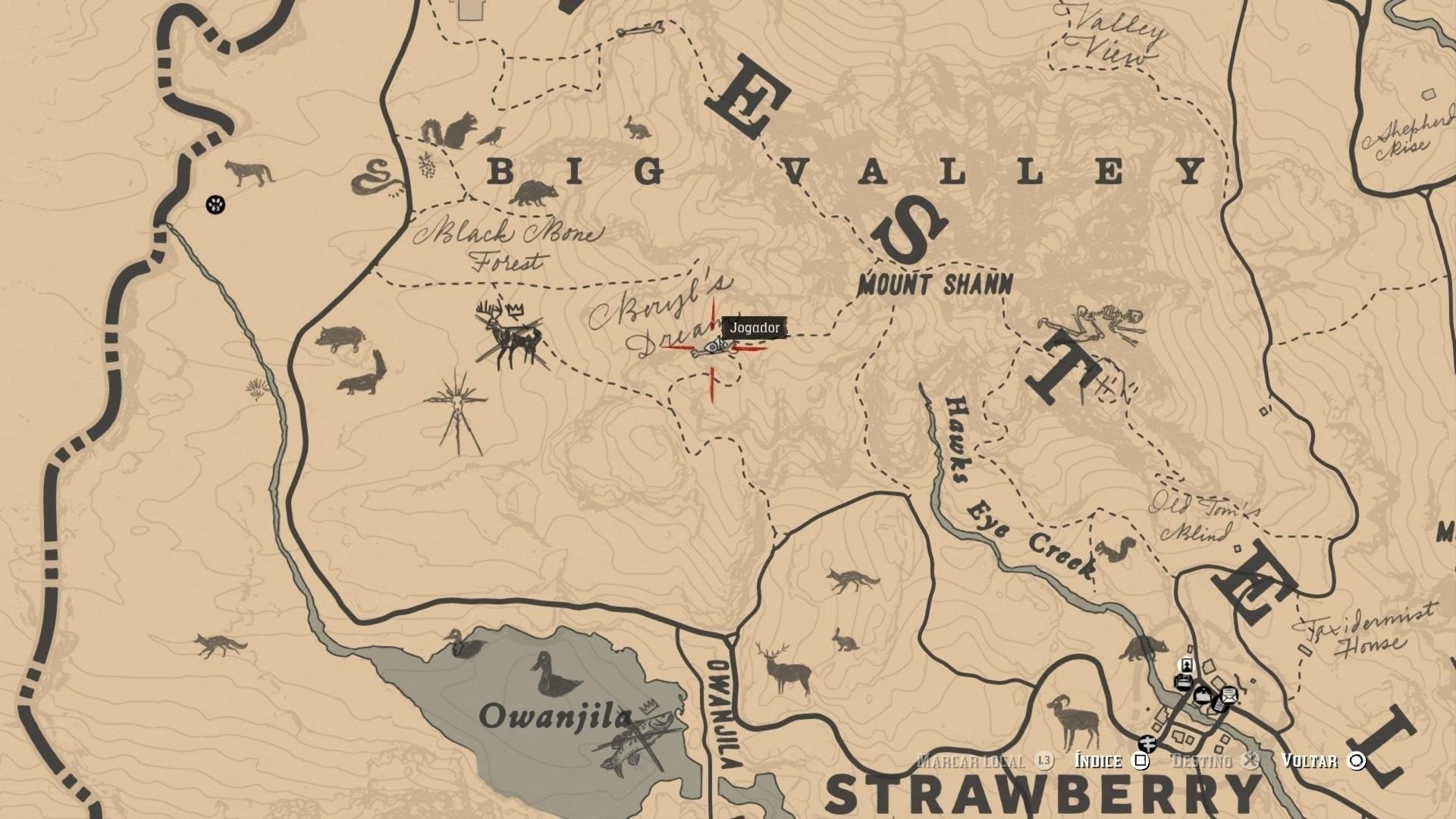 Red Dead Redemption 2 Os De Dinosaure Carte Fotos: "Red Dead Redemption 2": veja a localização de todos os ossos de