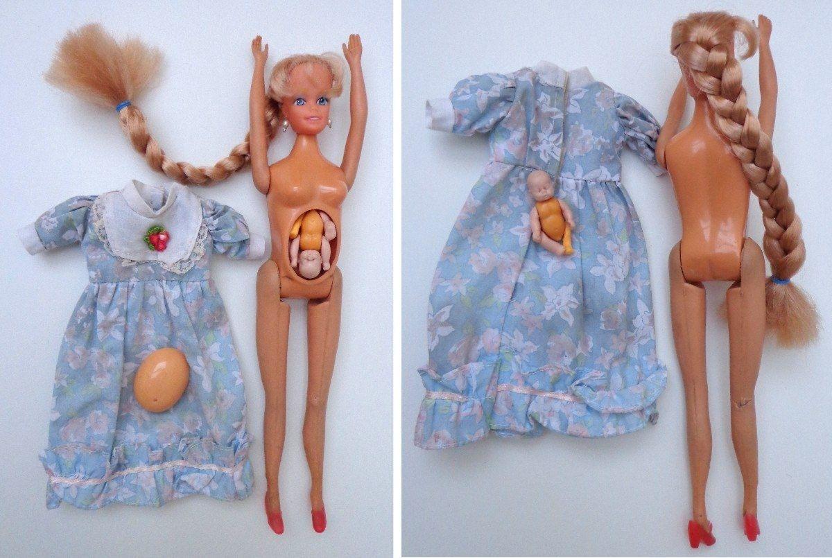 Boneca barbie gravida anos90