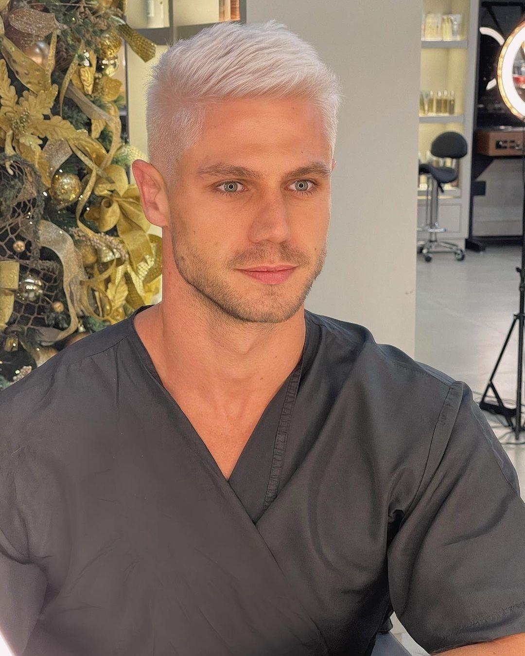 Cabelo platinado masculino infantil on sale