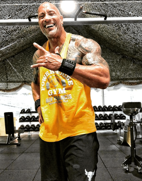 dwayne johnson gym bolsa