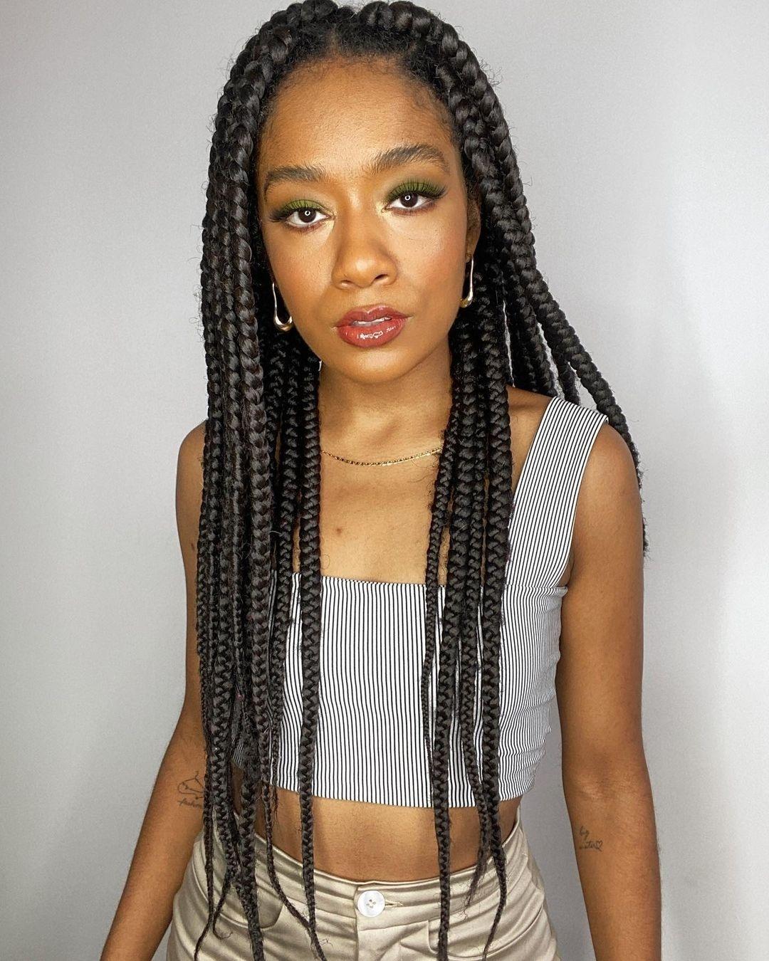 COMO FAZER TRANÇAS BOX BRAIDS GROSSA NO CABELO CRESPO 