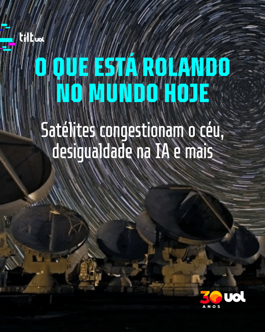 O que está rolando hoje: céu congestionado e mulheres ganhando menos na IA
