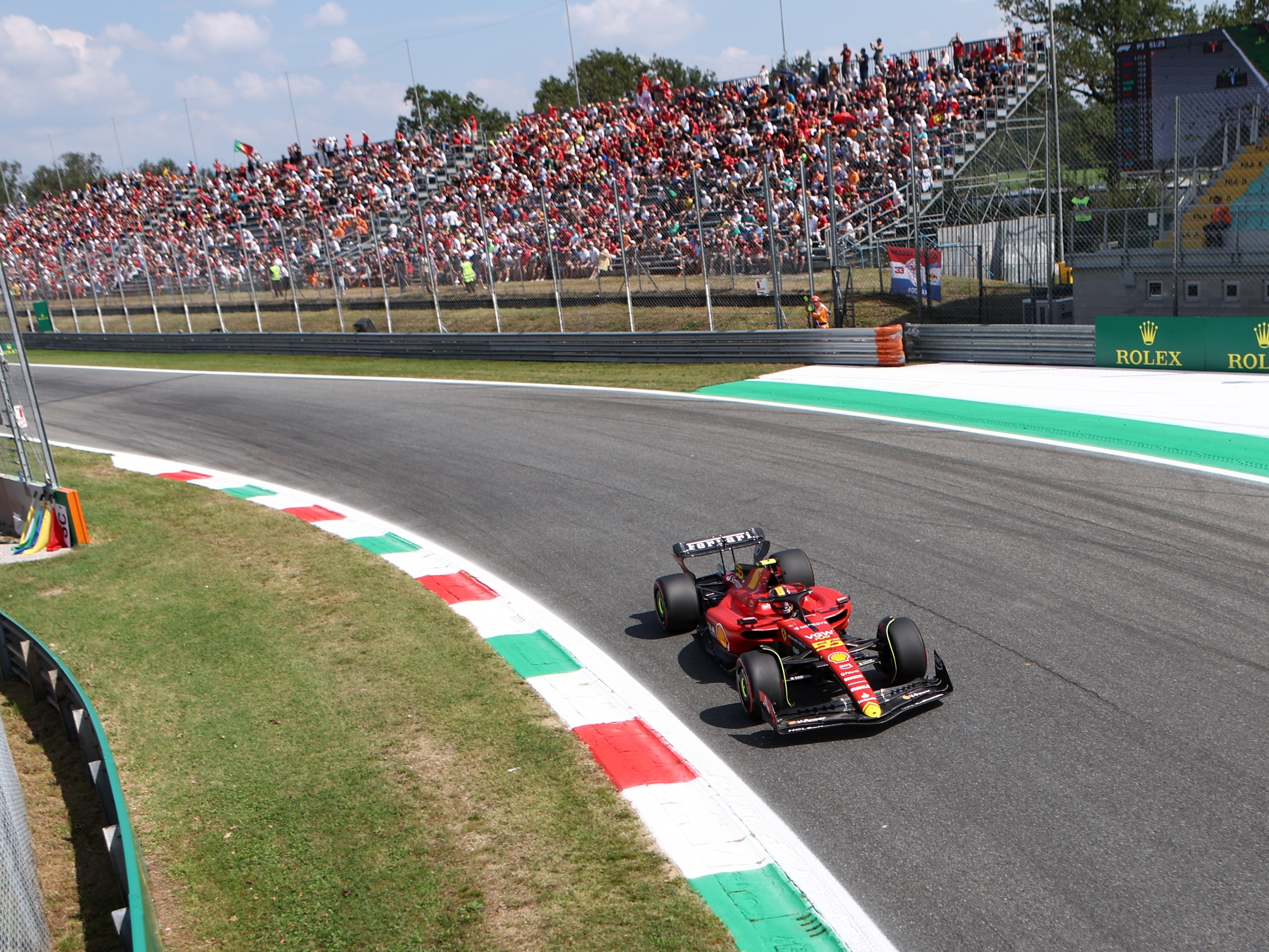 GP da Itália de F1: Sainz lidera 3º treino livre, fórmula 1