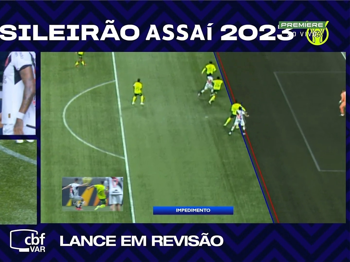 Sport x Vasco: após observação do assistente, VAR muda de opinião