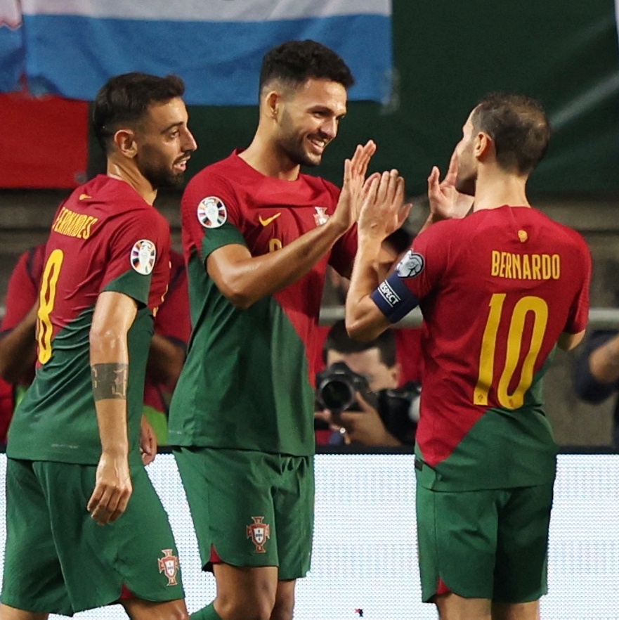 Sem Cristiano Ronaldo, Portugal goleia Luxemburgo nas