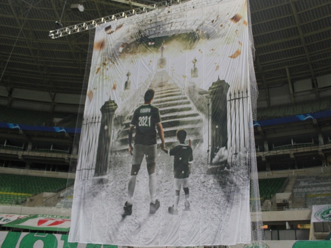 Mosaico e fogos: torcida do Olimpia prepara festa para jogo contra