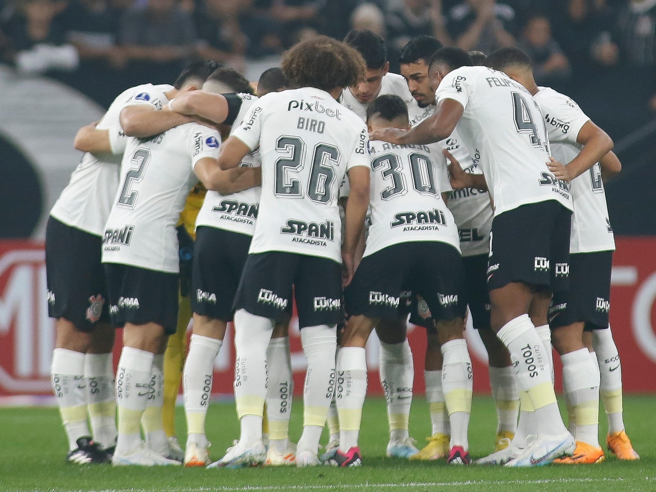 SÃO PAULO, SP - 01.08.2023: CORINTHIANS X NEWELL S OLD BOYS - Corinthians  team during the match between Corinthians x Newell's Old Boys held at Neo  Química Arena in São Paulo, SP.