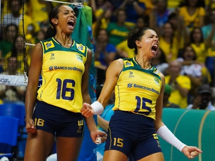 Brasil vence a Argentina no Sul-Americano de vôlei feminino