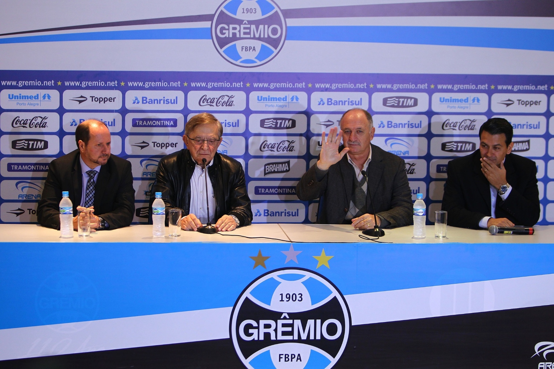 Fotos Apresentação de Felipão no Grêmio 30 07 2014 UOL Esporte