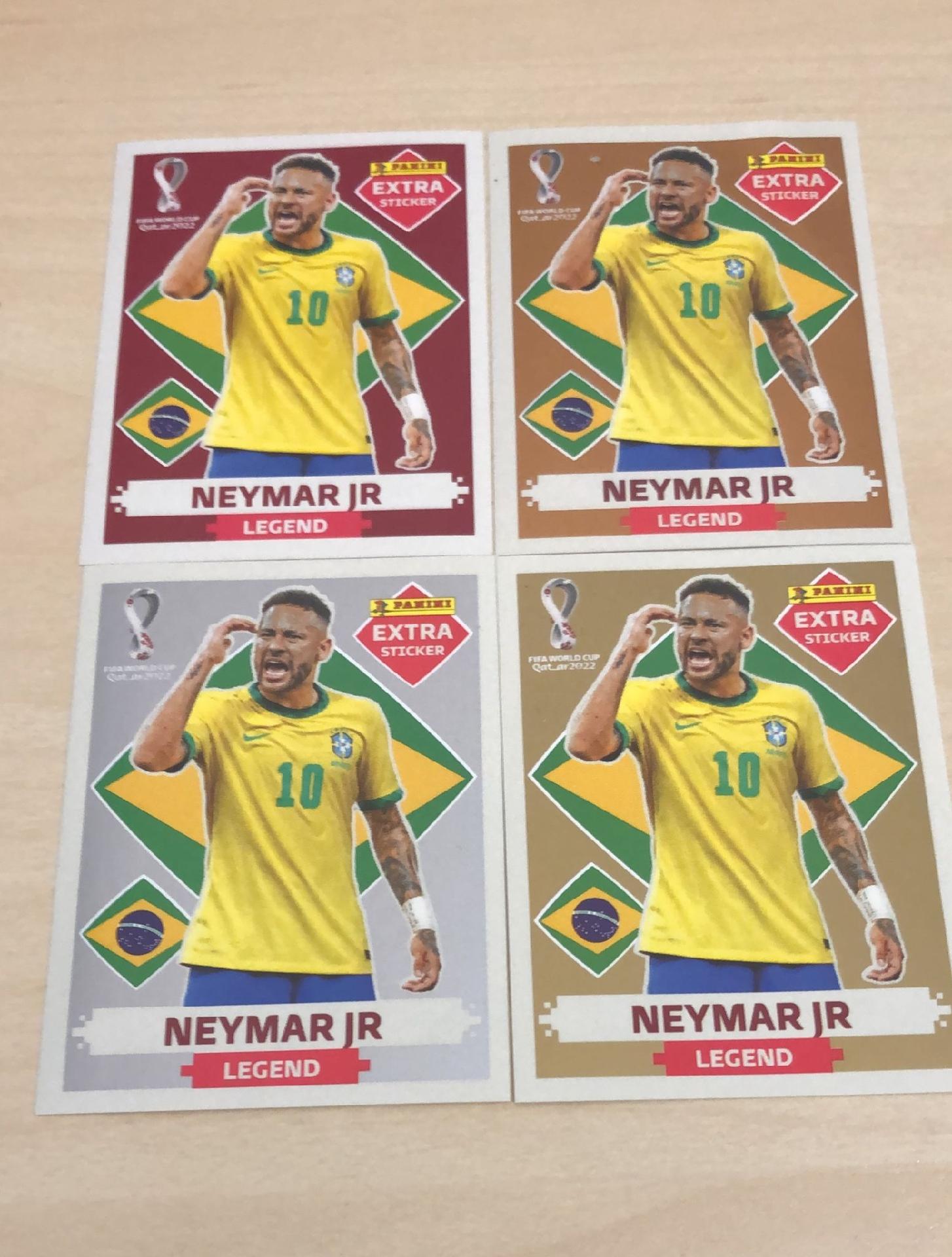 figurinha legend Neymar bronze copa 2022