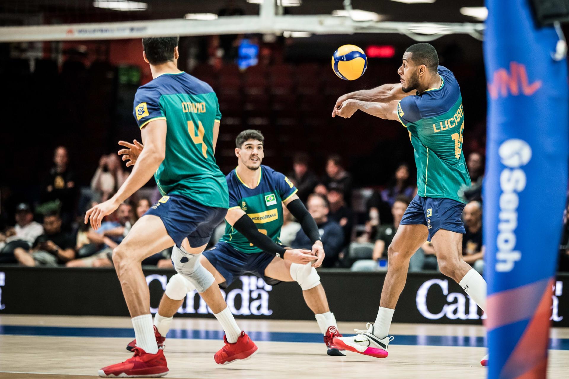 Brasil é superado no tie break na Liga das Nações masculina de vôlei