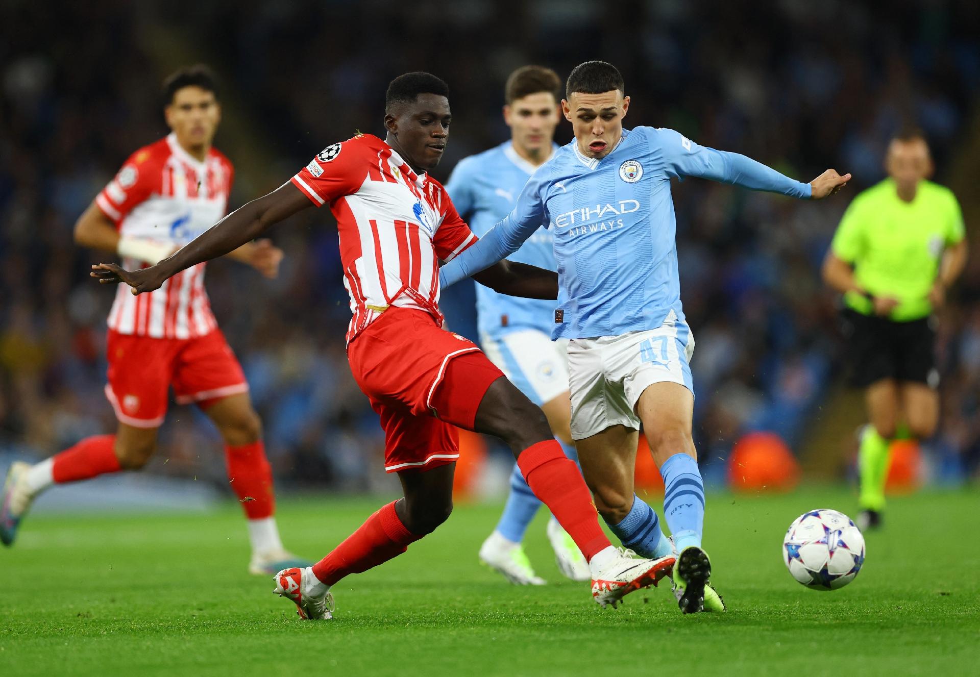 Manchester City x Estrela Vermelha: onde assistir, escalações e arbitragem