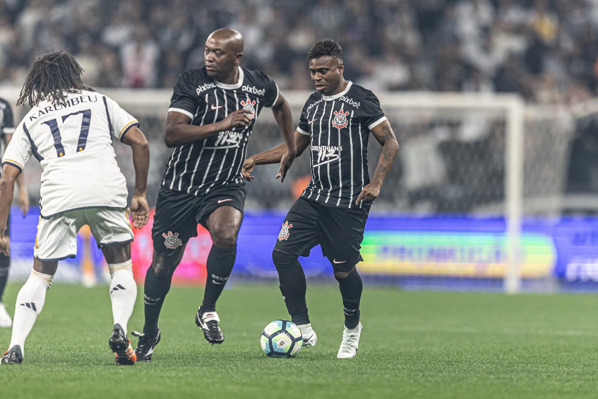 🔴 JOGO DAS LENDAS, CORINTHIANS X REAL MADRID COM IMAGENS