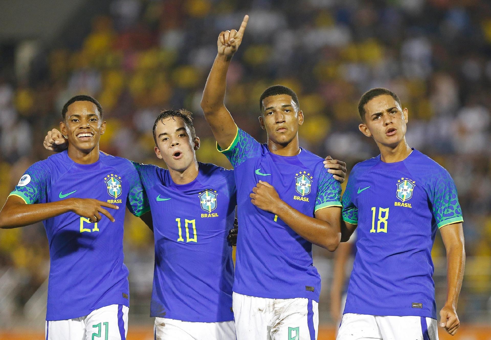 SELEÇÃO BRASILEIRA SUB-17: os GOLS de BRASIL 4 x 1 ESTADOS UNIDOS