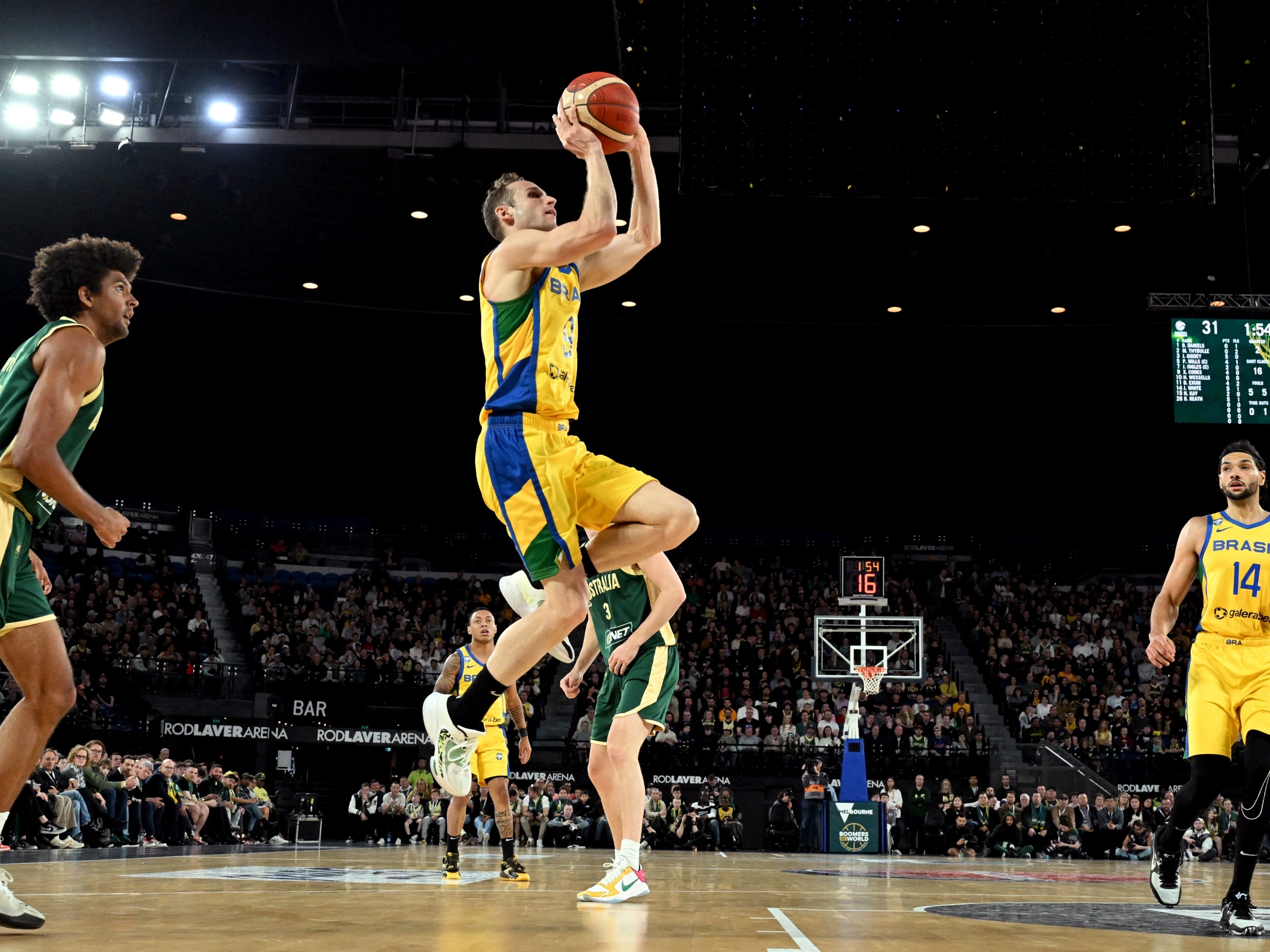 SAO PAULO - SP - 28/7/16 - BASQUETE/AMISTOS BRASIL X AUSTRALIA