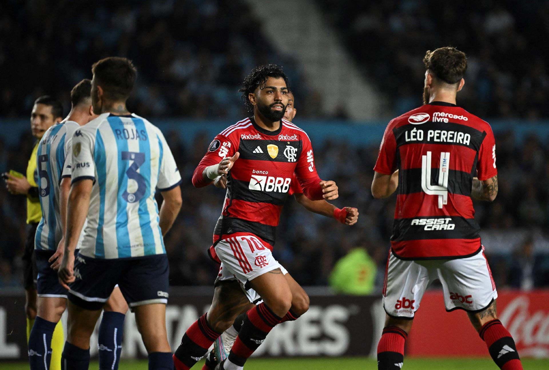 Em jogo nervoso na Libertadores, Flamengo e Racing empatam em 1 a 1