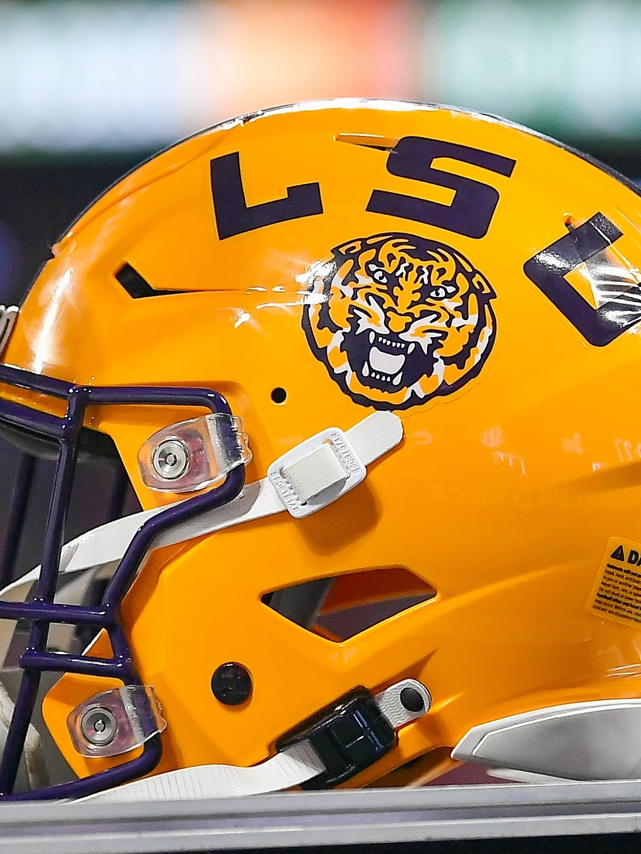 Capacete LSU Tigers Pocket Pro futebol americano universitário