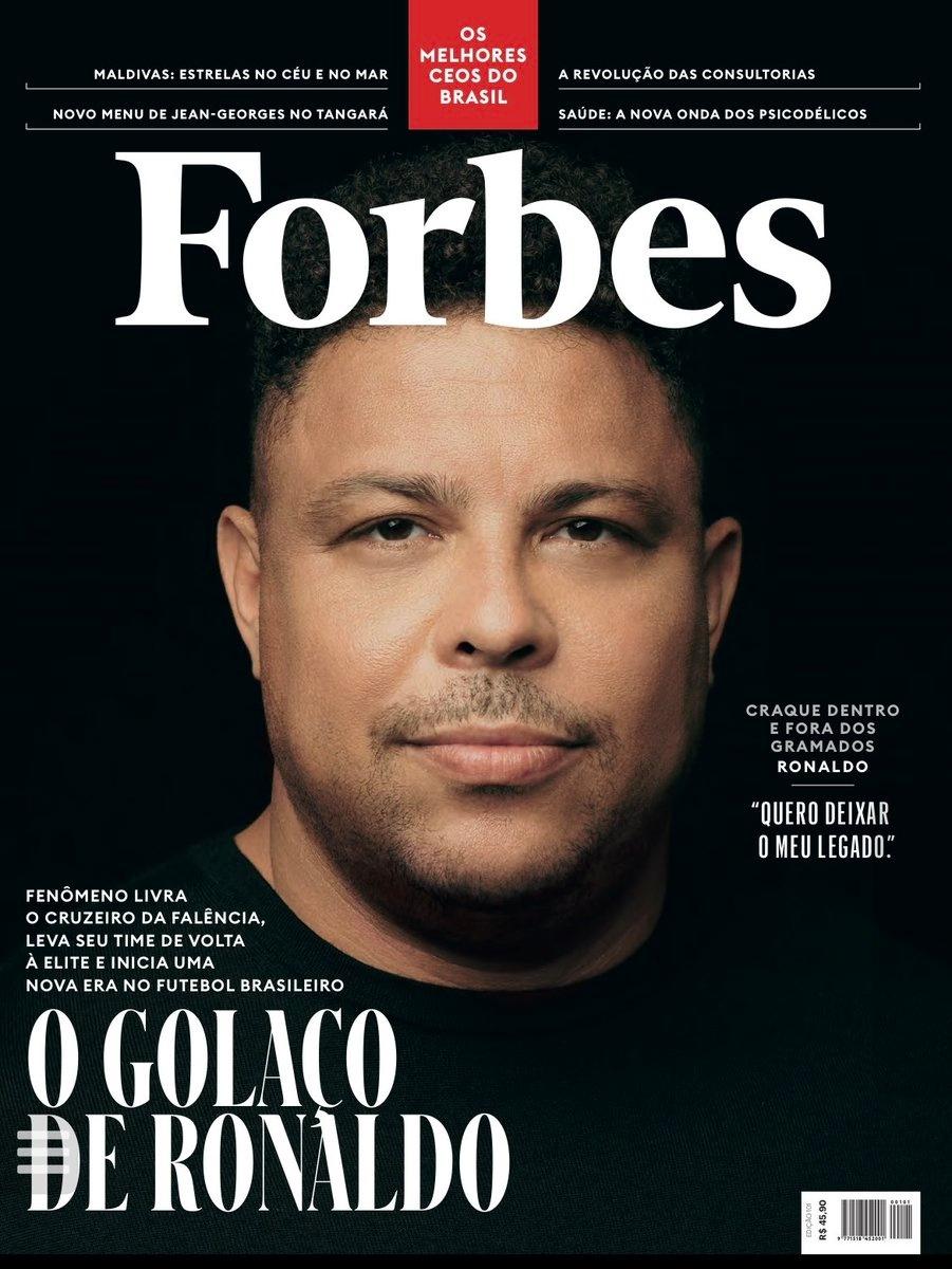 Ronaldo gestor do Cruzeiro é destaque na capa da Forbes