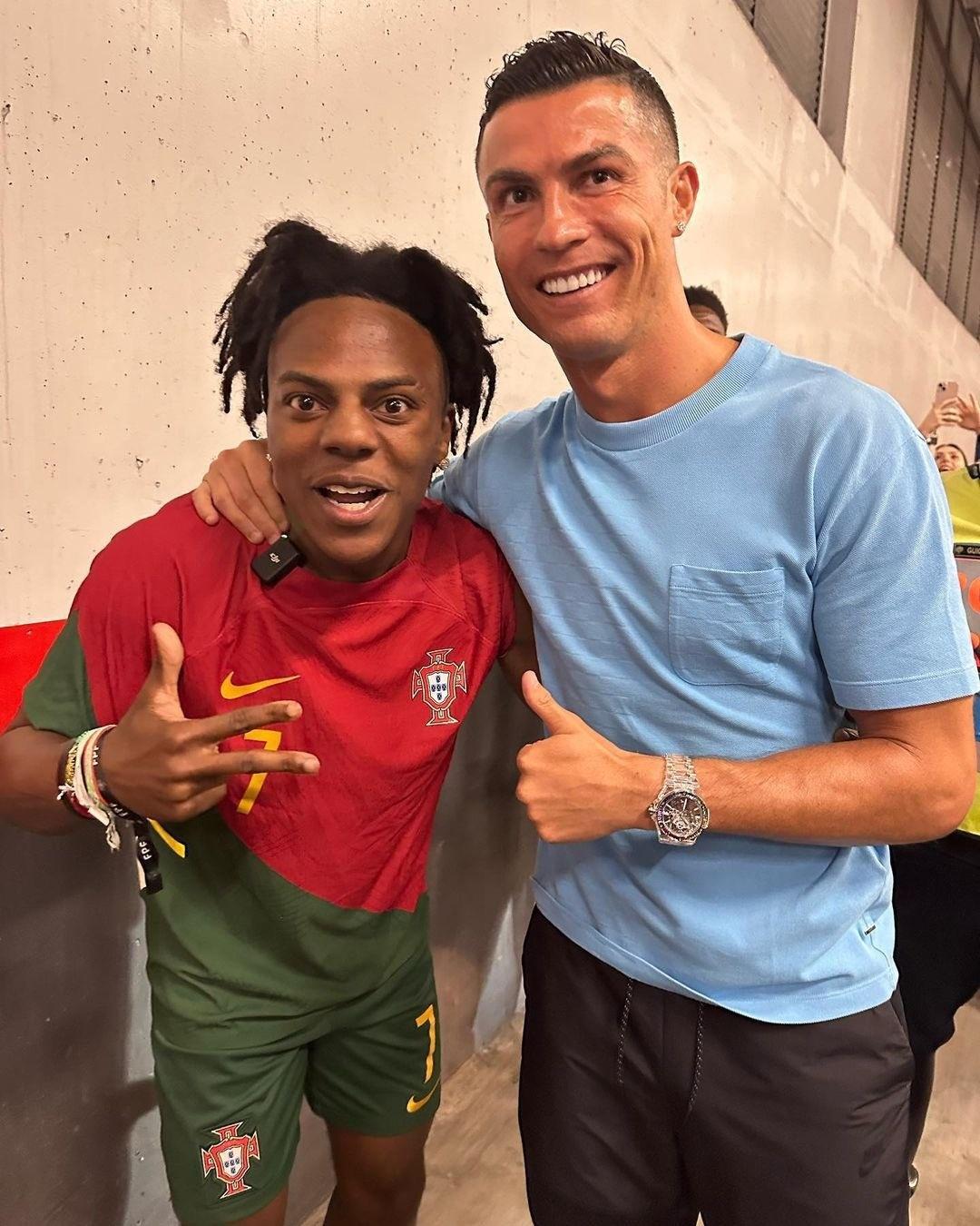 O ENCONTRO ACONTECEU! SPEED e CRISTIANO RONALDO se conheceram pessoalmente;  Veja reação do Streamer 