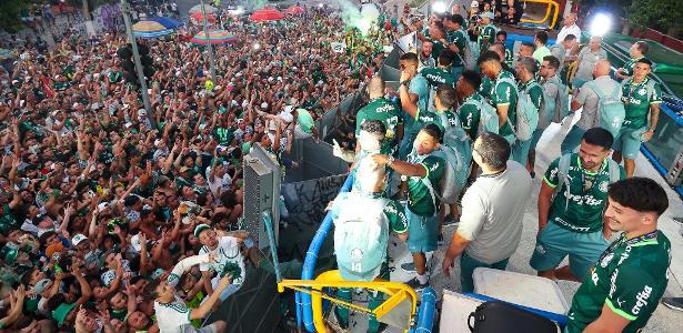 Palmeiras Jogadores Provocam O Santos Em Festa Do T Tulo