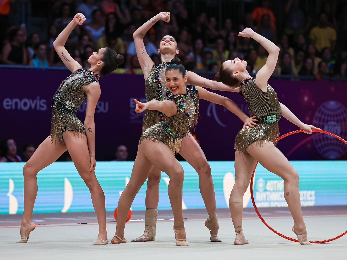 Brasil conquista quinto lugar histórico no Mundial de Ginástica Rítmica