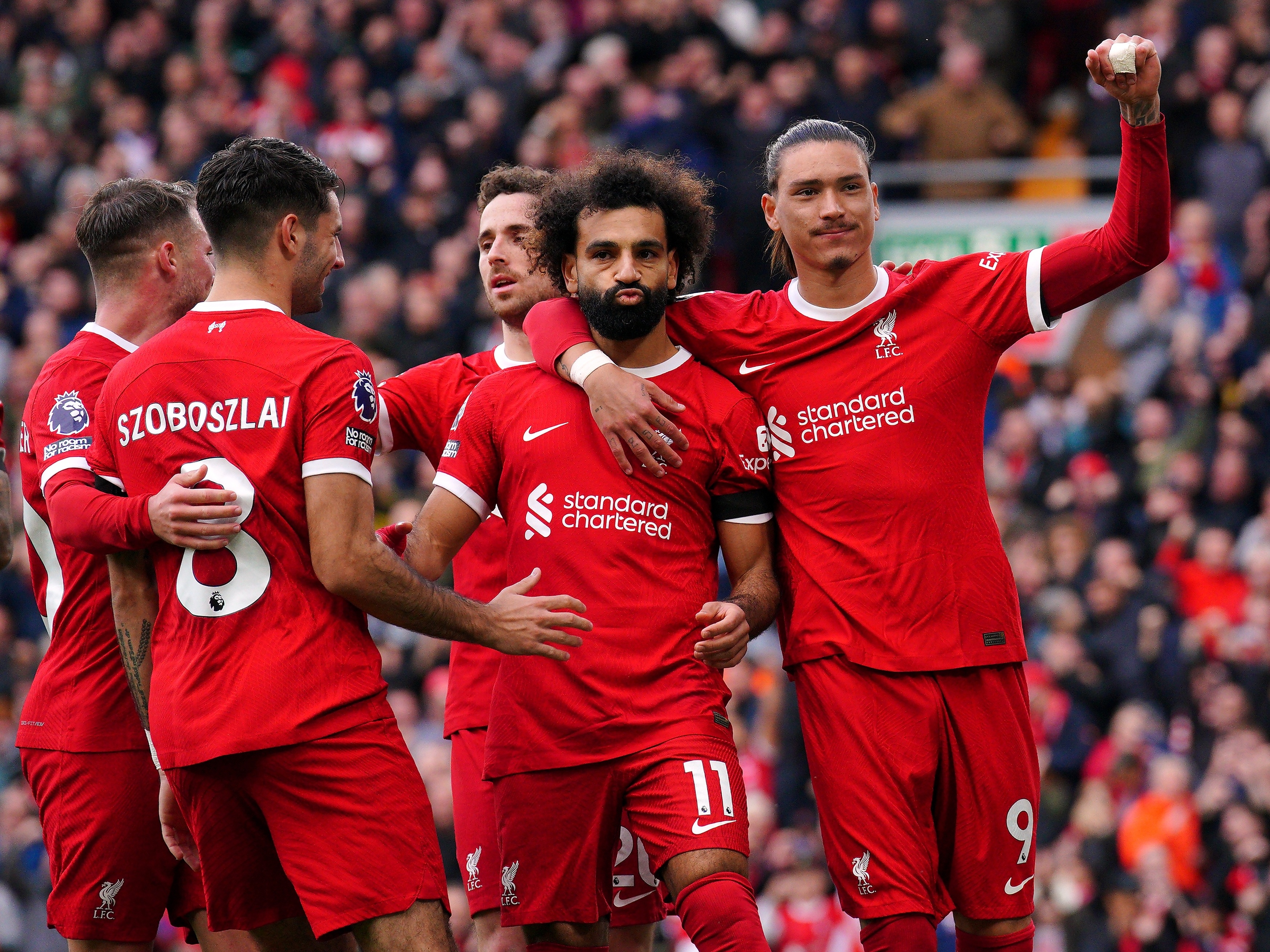 Salah supera as 200 participações em gols na Premier League pelo Liverpool  
