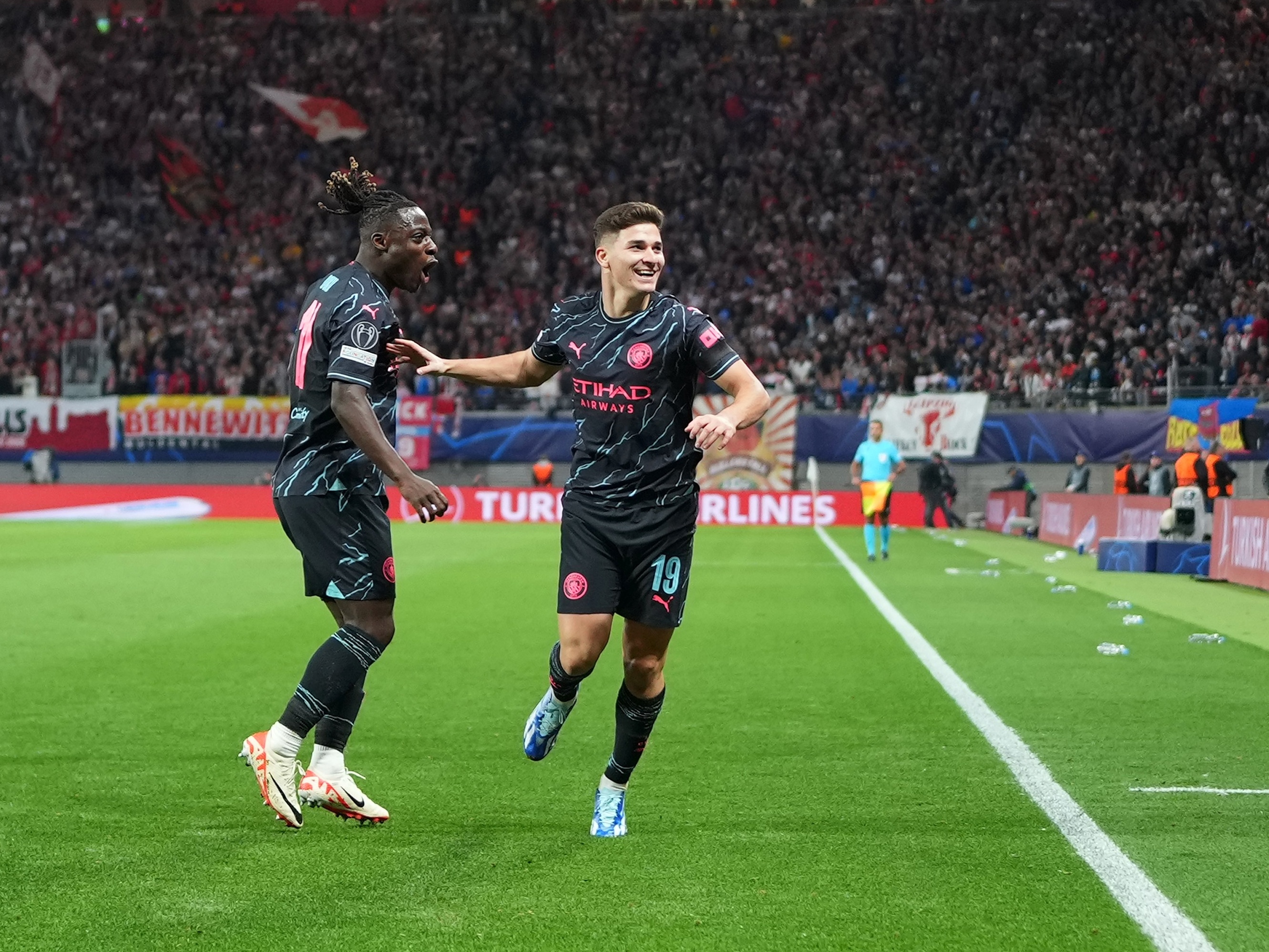 GOLS- RB LEIPZIG 1X3 MANCHESTER CITY- CHAMPIONS LEAGUE 2023/24 FASE DE  GRUPOS