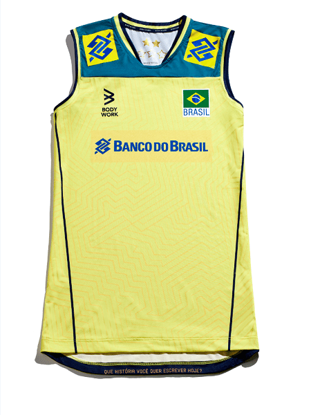 Camisa do Brasil Feminina Seleção Azul / Amarelo