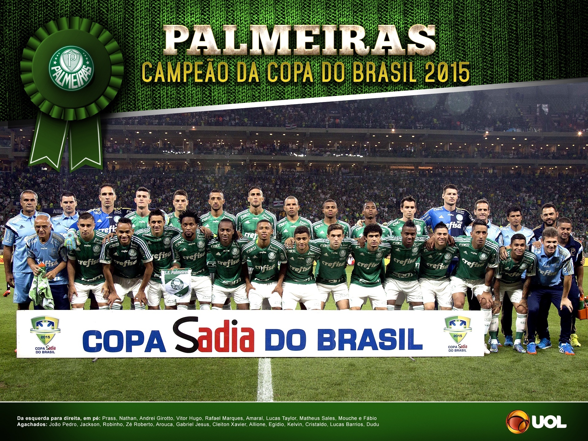 Palmeiras campeão da Copa do Brasil Pôsteres UOL Esporte