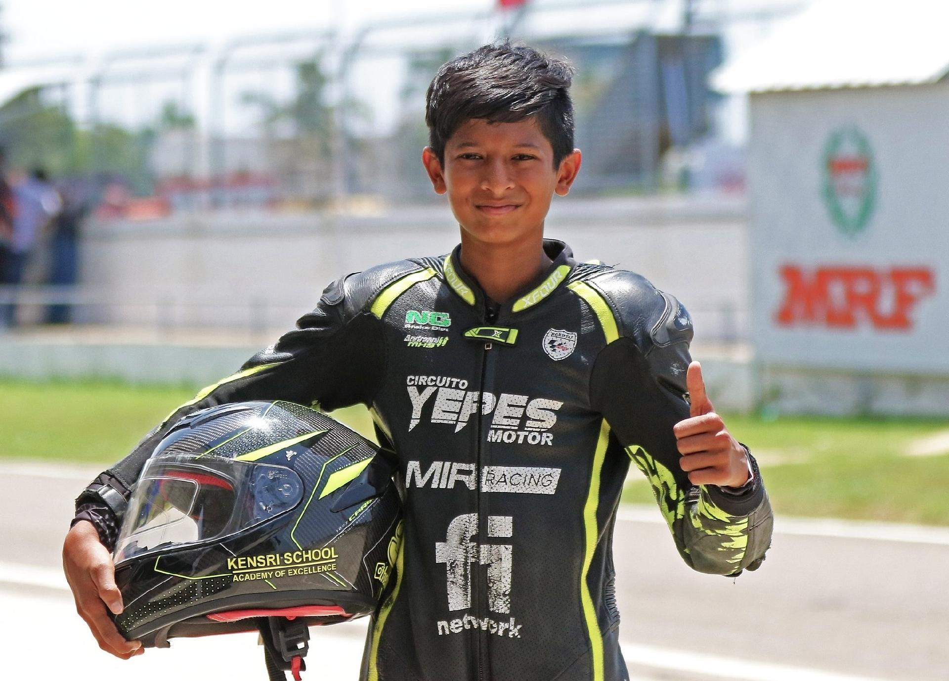 Piloto indiano de 13 anos morre após acidente em corrida de moto