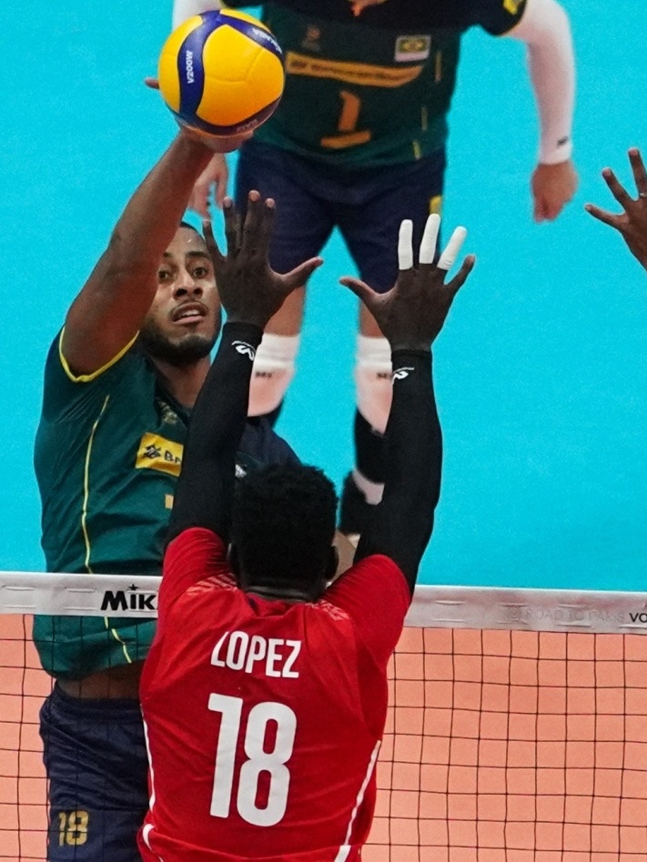 Pré-Olímpico de vôlei masculino: Brasil 3 x 1 Cuba