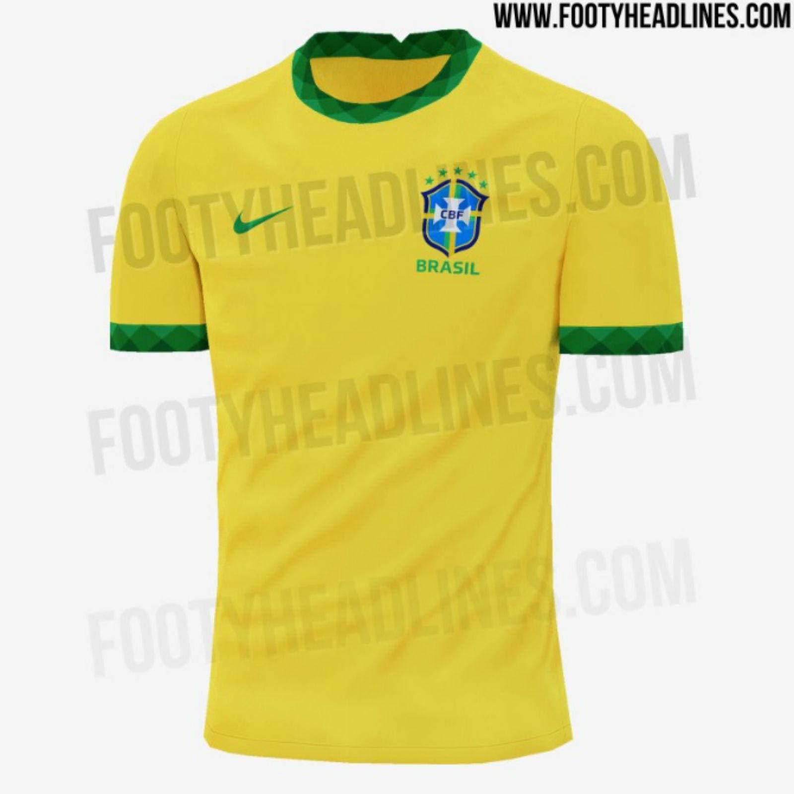 Site divulga suposta imagem da camisa n°2 do Brasil CBF na cor