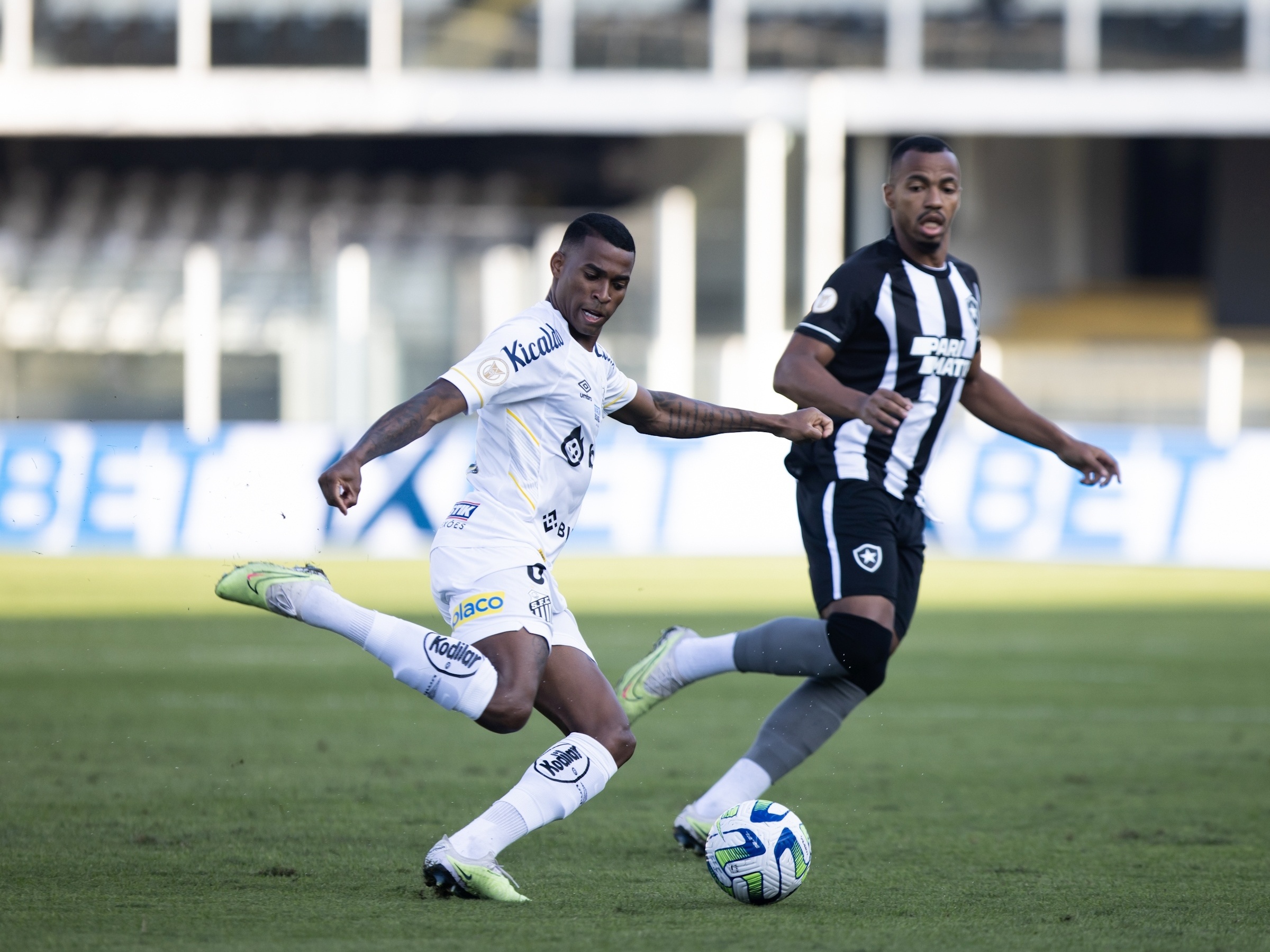 Santos arrranca empate com Botafogo, que chega a 8 jogos sem