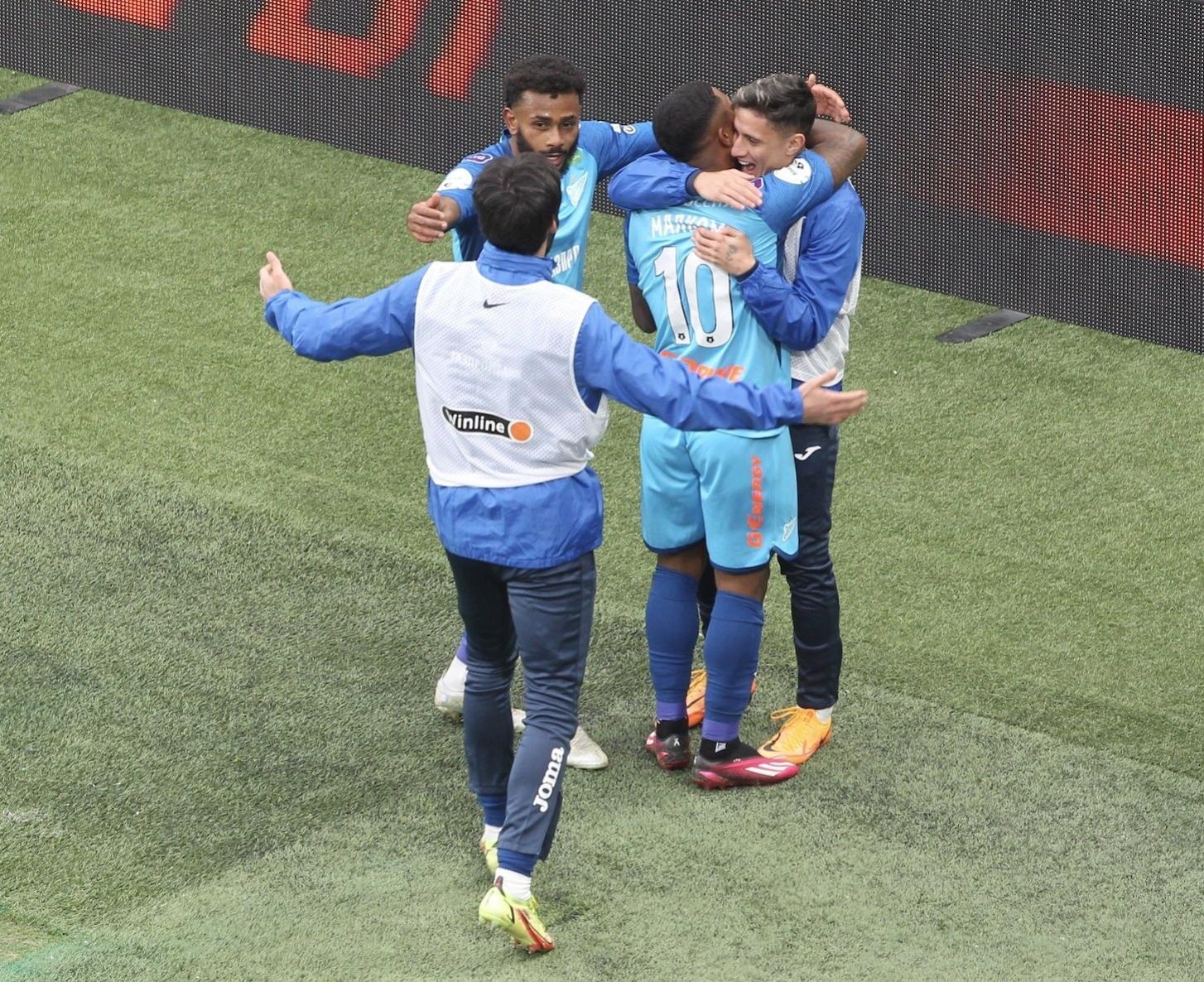 Zenit vence com dois gols de Malcom e um de Yuri Alberto no