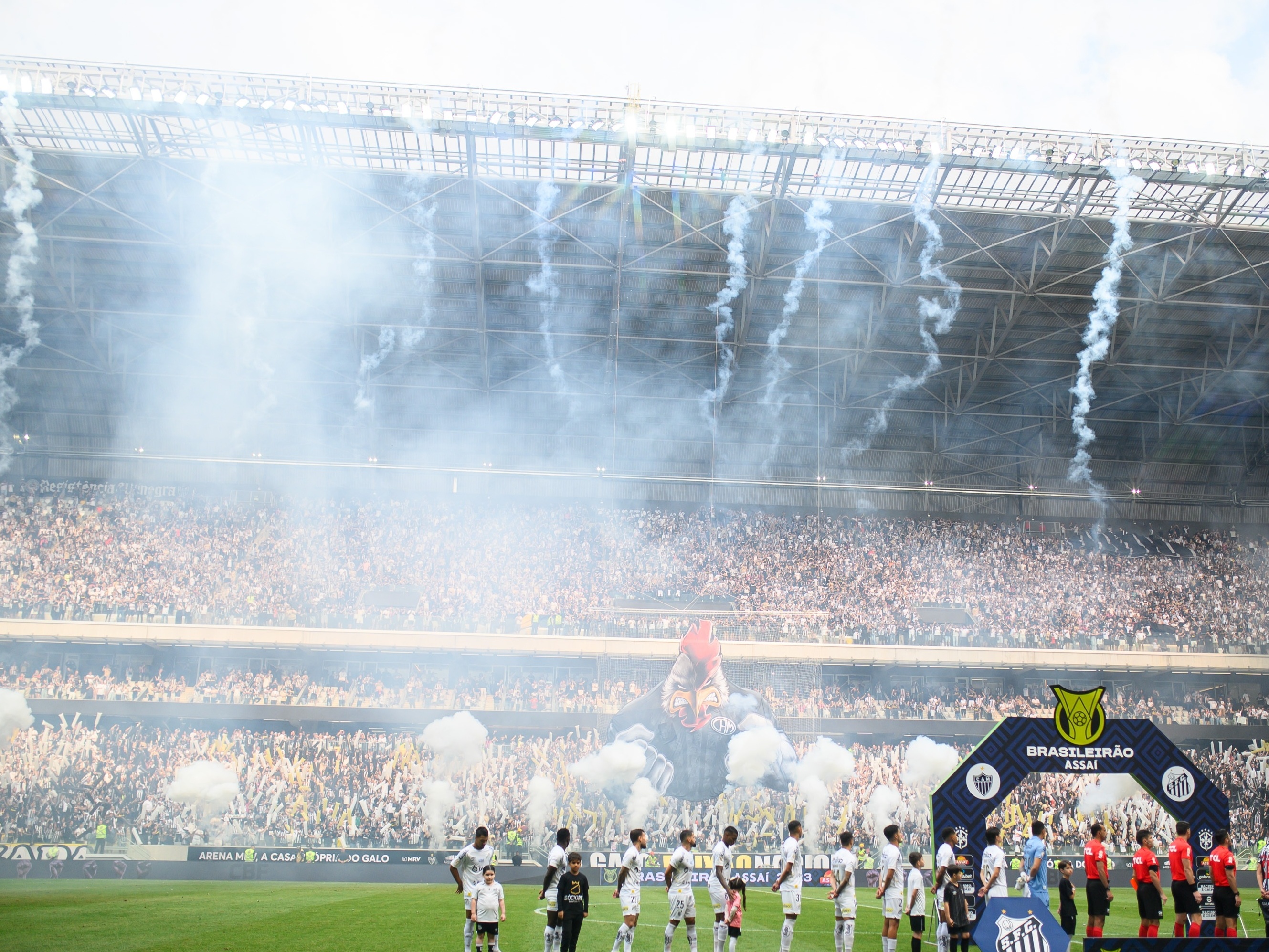 quanto ficou o jogo do Galo