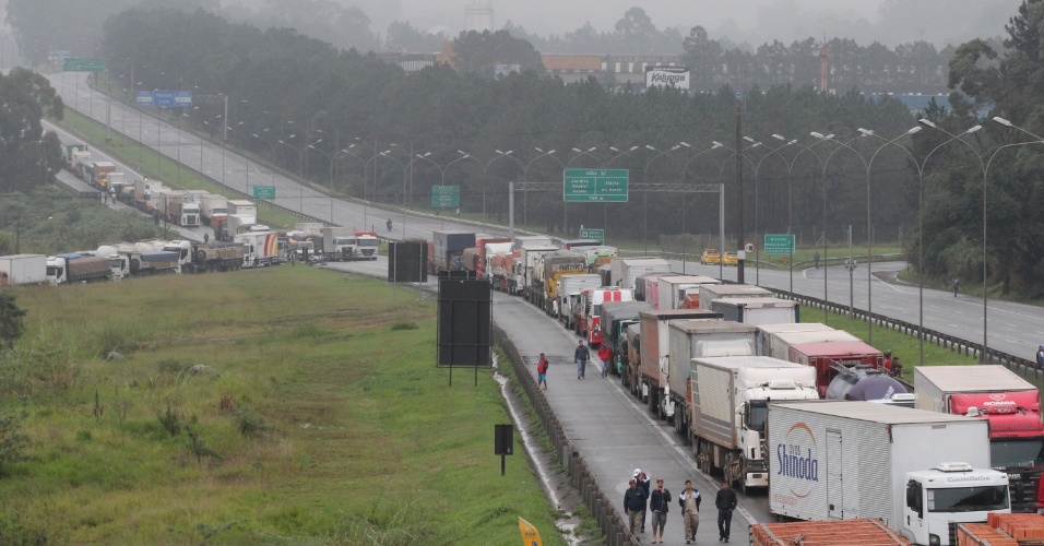 Caminhoneiros Fazem Protesto E Bloqueiam Rodovias Fotos Uol Not Cias