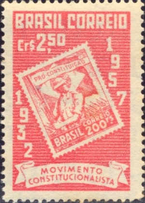Resultado de imagem para selo da revoluÃ§Ã£o constitucionalista de 1932