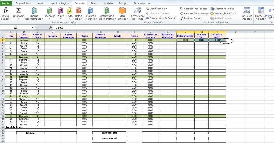 Fotos Saiba Como Usar O Excel Para Calcular Valor De Horas Extras